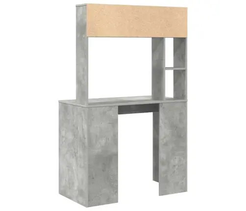 Galds Betona Pelēka 91 X 50 X 149 Cm Inženierijas Koks Vidaxl