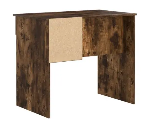 Galds Ar Uzglabāšanu Dūmota Ozola 90X49.5X75 Cm Inženierijas Koks Vidaxl