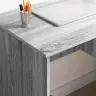 Galds Ar Uzglabāšanu Pelēkā Sonoma 90X49.5X75 Cm Inženierijas Koks Vidaxl