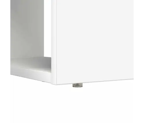 Stalas Su Lentyna Balta 113 X 54 X 120 Cm Apdirbta Mediena