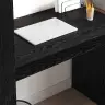 Stalas Juoda Ąžuolo 113 X 54 X 120 Cm Apdirbta Mediena