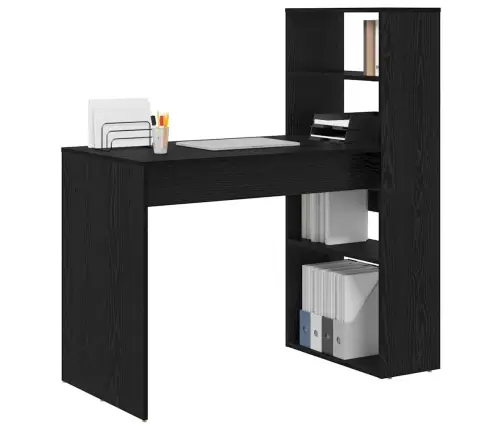 Stalas Juoda Ąžuolo 113 X 54 X 120 Cm Apdirbta Mediena