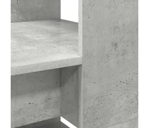 Laud Riiuliga Betoonihall 113 X 54 X 120 Cm Tehispuit