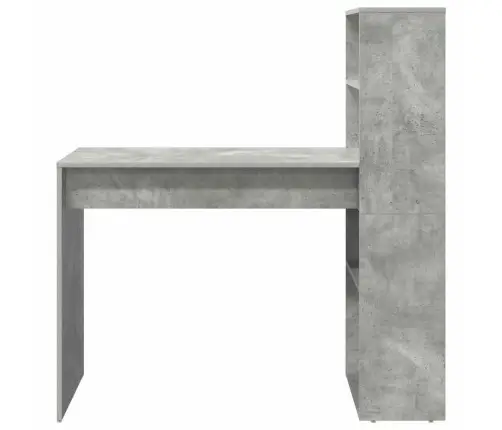 Laud Riiuliga Betoonihall 113 X 54 X 120 Cm Tehispuit