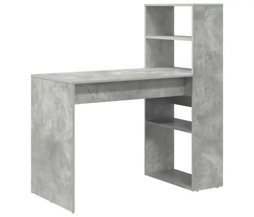 Laud Riiuliga Betoonihall 113 X 54 X 120 Cm Tehispuit