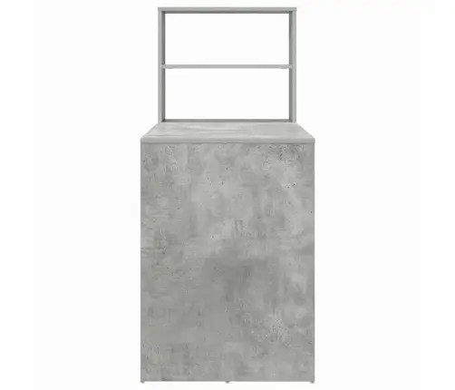 Laud Riiuliga Betoonihall 113 X 54 X 120 Cm Tehispuit