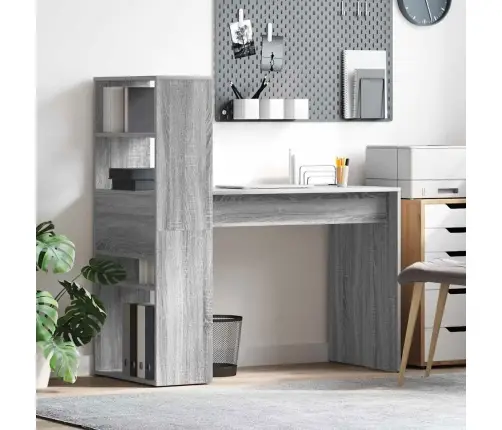 Stalas Pilkas Sonoma 113 X 54 X 120 Cm Apdirbta Mediena