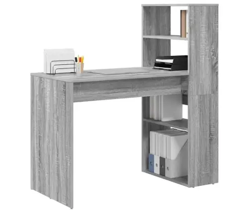 Stalas Pilkas Sonoma 113 X 54 X 120 Cm Apdirbta Mediena