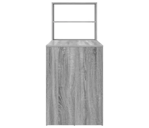 Stalas Pilkas Sonoma 113 X 54 X 120 Cm Apdirbta Mediena