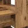 Galds Ar Uzglabāšanu Vecais Koks 113X54X120 Cm Inženierijas Koks Vidaxl