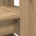 Galds Ar Uzglabāšanu Mākslinieka Ozols 113X54X120 Cm Inženierijas Koksne Vidaxl