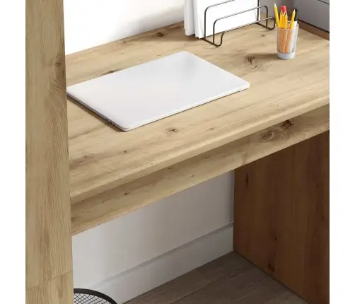 Galds Ar Uzglabāšanu Mākslinieka Ozols 113X54X120 Cm Inženierijas Koksne Vidaxl