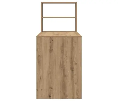 Galds Ar Uzglabāšanu Mākslinieka Ozols 113X54X120 Cm Inženierijas Koksne Vidaxl