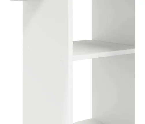 Galds Ar Plauktu Balts 142 X 102 X 73 Cm Inženierijas Koks Vidaxl