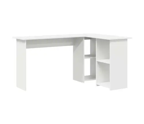 Galds Ar Plauktu Balts 142 X 102 X 73 Cm Inženierijas Koks Vidaxl