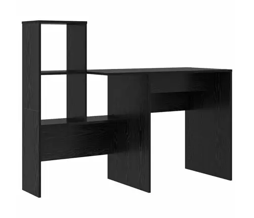 Galds Melns Ozols 131.5 X 50 X 106.5 Cm Inženierijas Koks Vidaxl