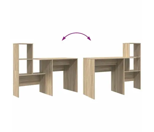 Galds Sonomas Ozola 131.5 X 50 X 106.5 Cm Inženierijas Koks Vidaxl