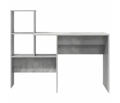Galds Betona Pelēka 131.5 X 50 X 106.5 Cm Inženierijas Koks Vidaxl