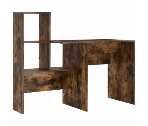 Galds Ar Plauktu Dūmakaina Ozolkoka 131.5 X 50 X 106.5 Cm Vidaxl