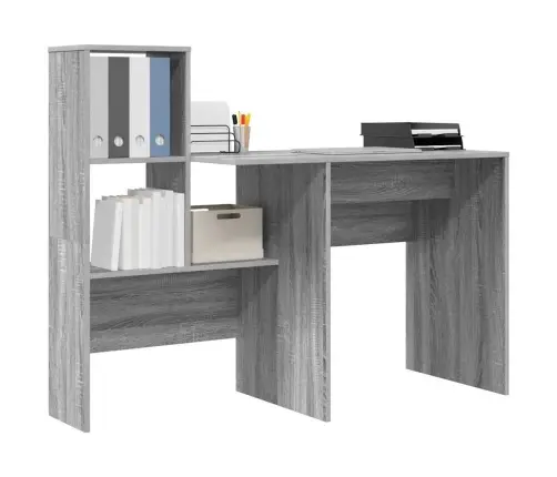 Stalas Pilkas Sonoma 131,5 X 50 X 106,5 Cm Apdirbta Mediena