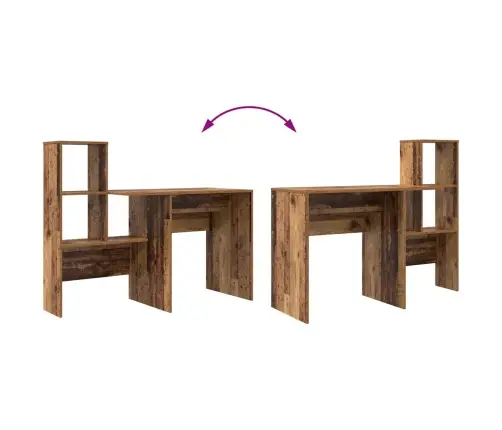 Galds Vecs Koks 131.5 X 50 X 106.5 Cm Inženierijas Koks Vidaxl