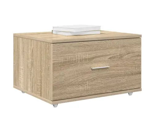 Stalčių Spintelė Su Ratu Sonoma Ąžuolas 55 X 45 X 31 Cm