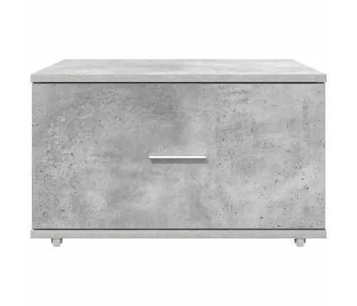 Atvilktņu Skapis Betona Pelēks Betons Vidējs Durvis Vidaxl