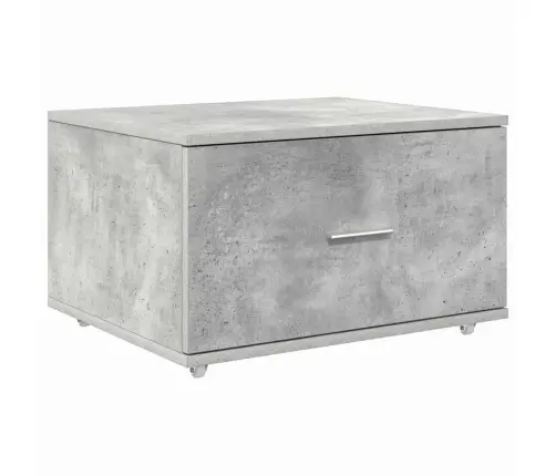 Atvilktņu Skapis Betona Pelēks Betons Vidējs Durvis Vidaxl