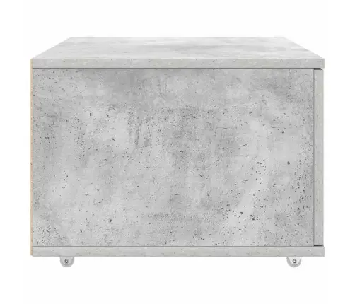 Atvilktņu Skapis Betona Pelēks Betons Vidējs Durvis Vidaxl