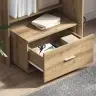 Atvilktņu Skapis Mākslas Ozols Skaidu Plātne, Lamināts Vidējs Vidaxl