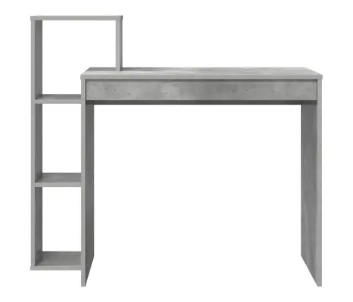 Laud Riiuliga Betoonhall 100 X 40 X 90 Cm Tehispuit