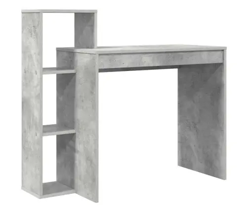 Laud Riiuliga Betoonhall 100 X 40 X 90 Cm Tehispuit