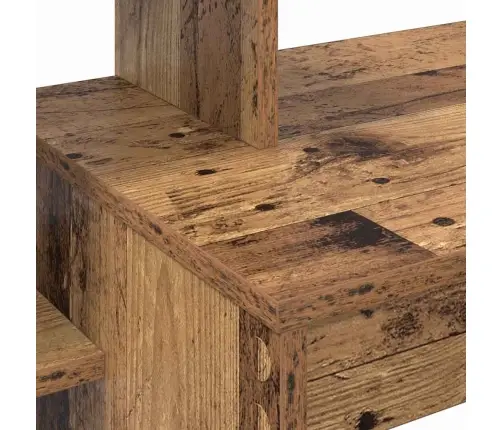 Laud Riiuliga Vana Puit 100 X 40 X 90 Cm Tehispuit