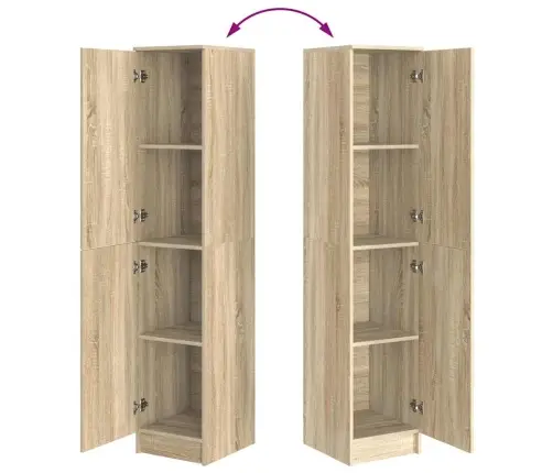 Kõrge Kapp Sonoma Tamm 35 X 39 X 168 Cm Tehispuit