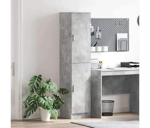 Augstais Skapītis Betona Pelēka 35 X 39 X 168 Cm Vidaxl