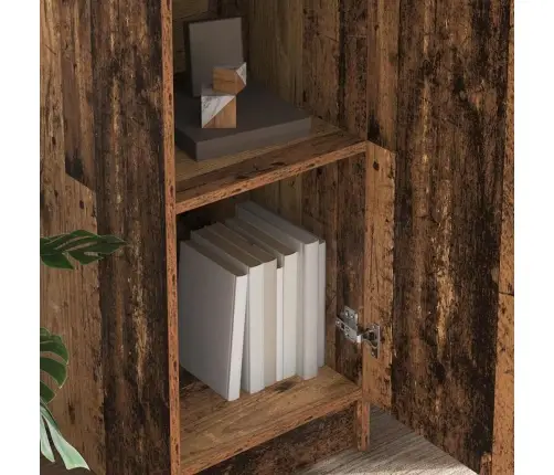 Kõrge Kapp Vana Puit 35 X 39 X 168 Cm Tehispuit