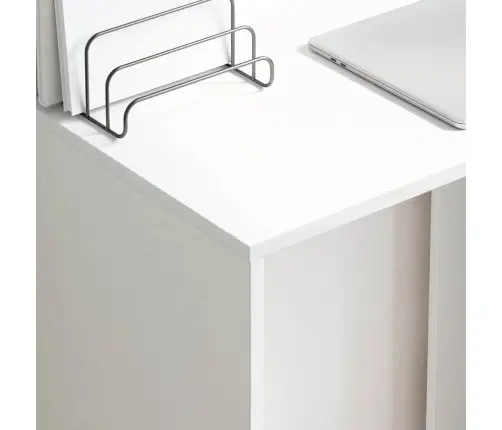 Laud Riiuliga Valge 78.5 X 37 X 154.5 Cm Tehispuit