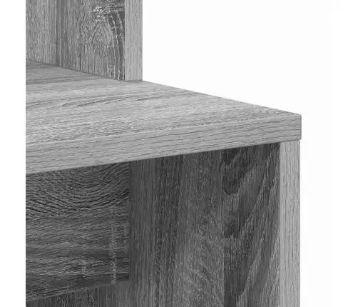 Pelēkais Datorgalds Pelēks Sonoma Inženierijas Koks Kompakts Vidaxl