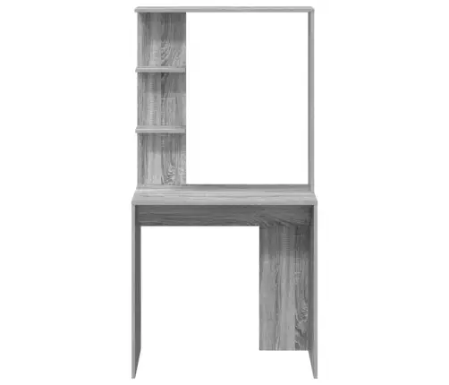 Pelēkais Datorgalds Pelēks Sonoma Inženierijas Koks Kompakts Vidaxl