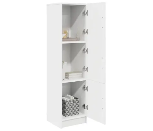 Augstais Skapis Balts 31.5 X 32 X 124 Cm Inženierijas Koks Vidaxl