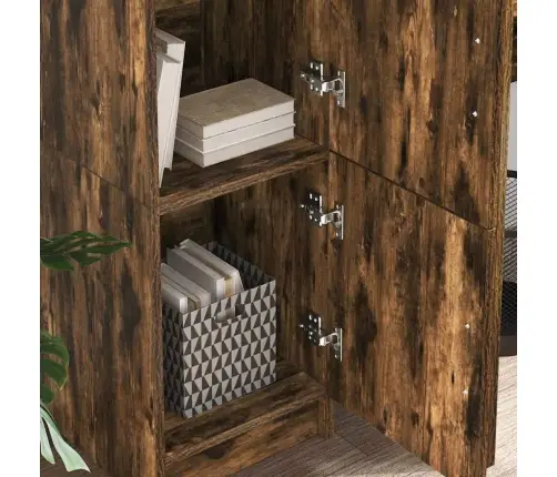 Aukštas Kabinetas Dūminio Ąžuolo 31,5 X 32 X 124 Cm