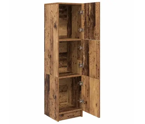 Augstais Skapis Vecs Koks 31.5 X 32 X 124 Cm Inženierijas Koks Vidaxl