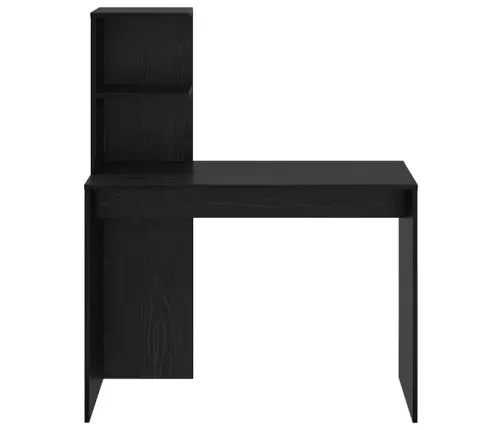 Laud Riiuliga Must Tamm 102 X 50 X 124 Cm Tehispuit