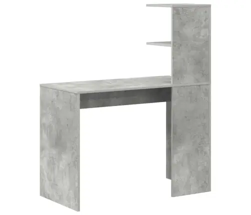 Stalas Betono Pilka 102 X 50 X 124 Cm Apdirbta Mediena