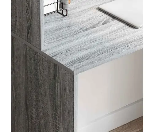 Pelēks Rakstām Galds Pelēks Sonoma Skaidu Plātne Standarta Galds Vidaxl