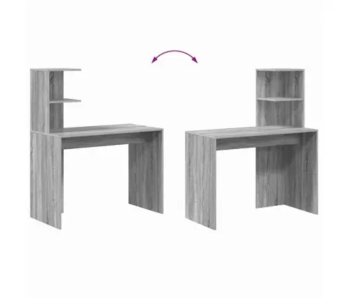 Pelēks Rakstām Galds Pelēks Sonoma Skaidu Plātne Standarta Galds Vidaxl