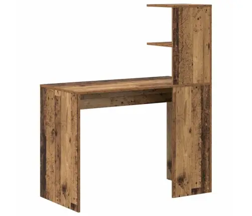 Laud Riiuliga Vana Puit 102 X 50 X 124 Cm Tehispuit