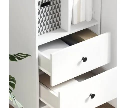 Baltais Plauktu Modulis Balts Mdf Standarts Vidaxl