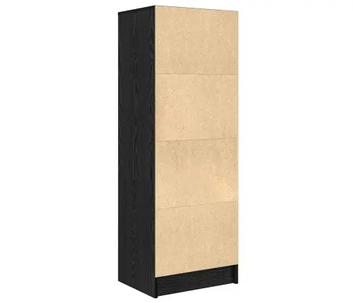 Aukštas Spintelė Su Stalčių Juoda Ąžuolo 45.5 X 34 X 127 Cm
