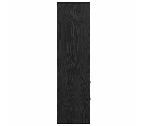 Aukštas Spintelė Su Stalčių Juoda Ąžuolo 45.5 X 34 X 127 Cm
